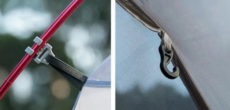 Tendë për kamping Yakimasport, e kuqe dhe e bardhë