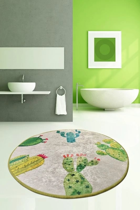 Tapet banje Mijölnir, dizajn me kaktus, 100cm