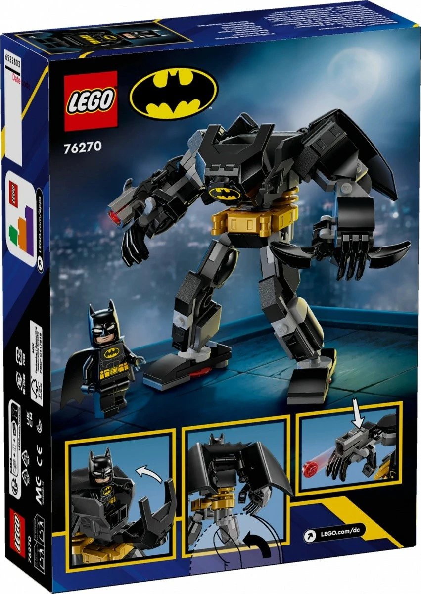Set LEGO Batman Super Heroes 76270, Mechanical Batman Armor, 140 pjesë