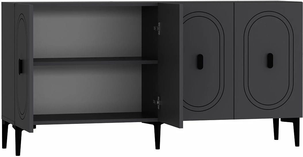 Konsol Skye Decor, ngjyrë antracit, Weny