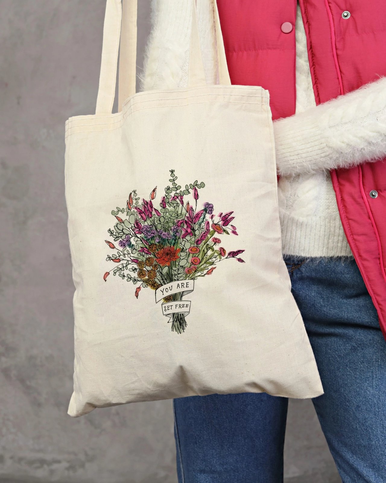 Çantë tote Zoozie Bags, krem, 35x40cm, 0481