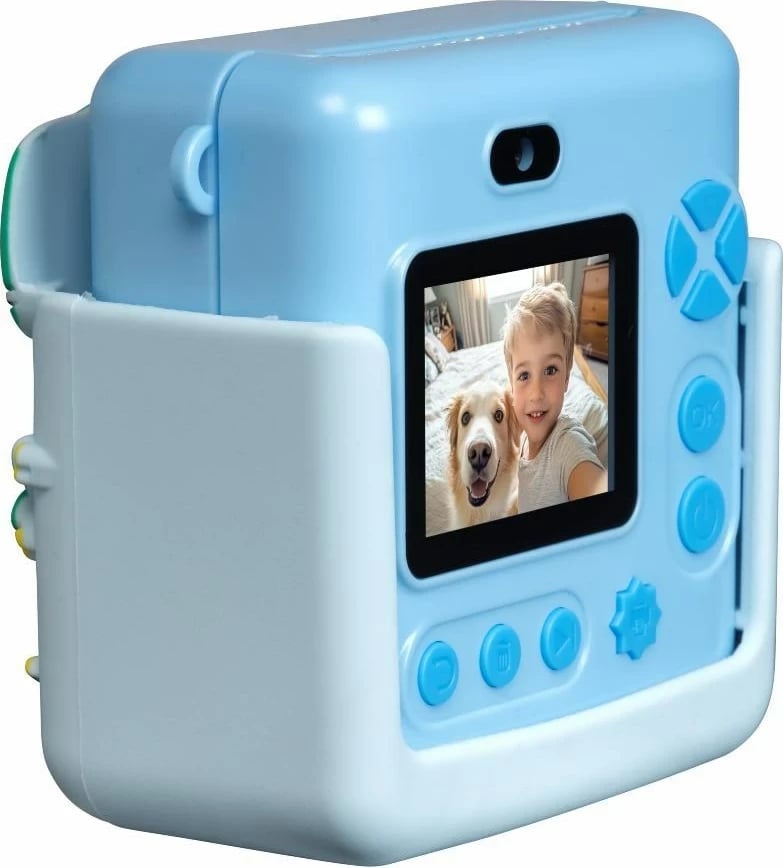 Kamerë instant denver KPC-1363BU për fëmijë, me ekran LCD 2", MicroSD, Blu