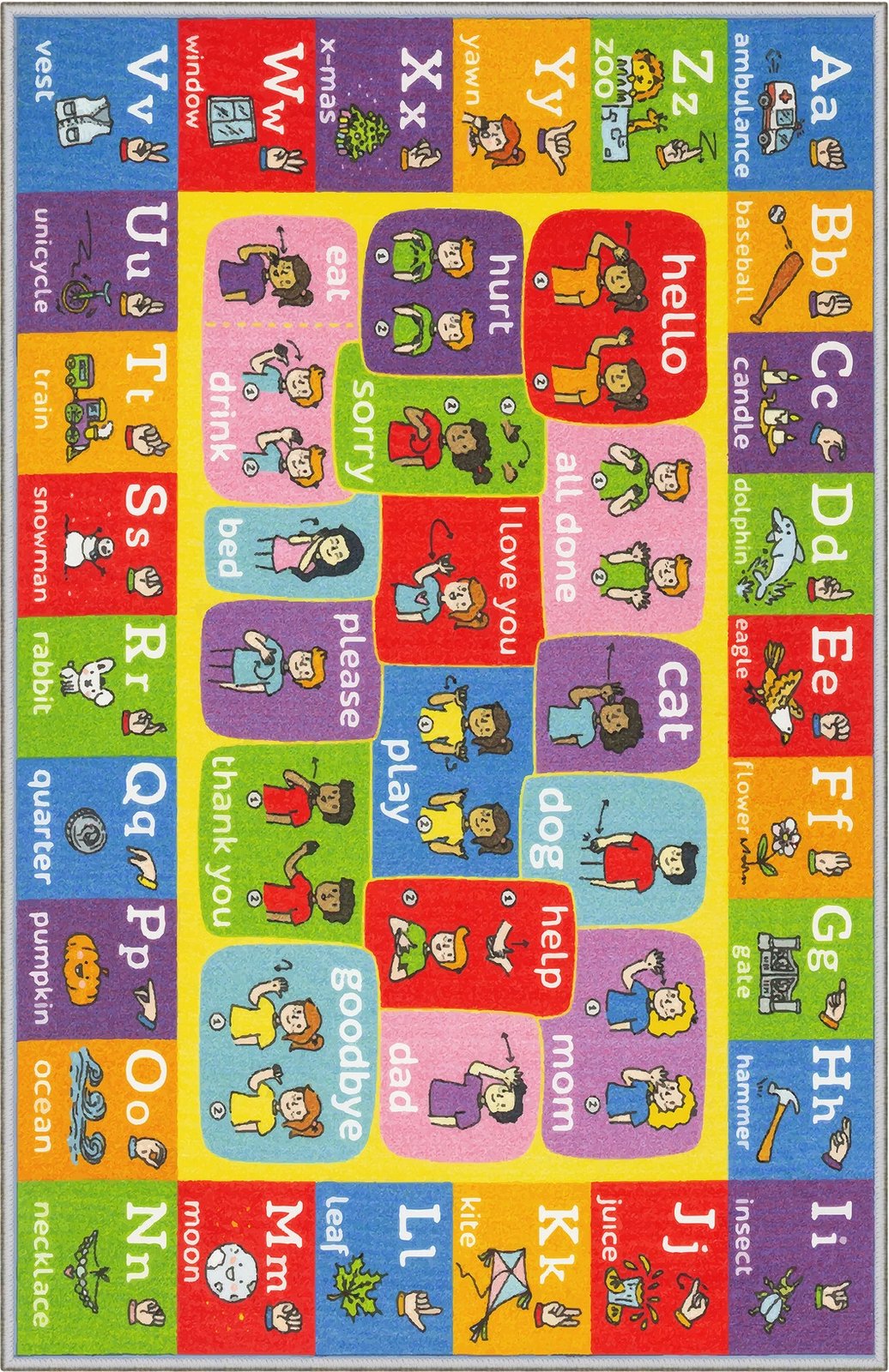 Qilim shumëngjyrësh për fëmijë, 120x180cm, Conceptum Hypnose, WOOKECE151