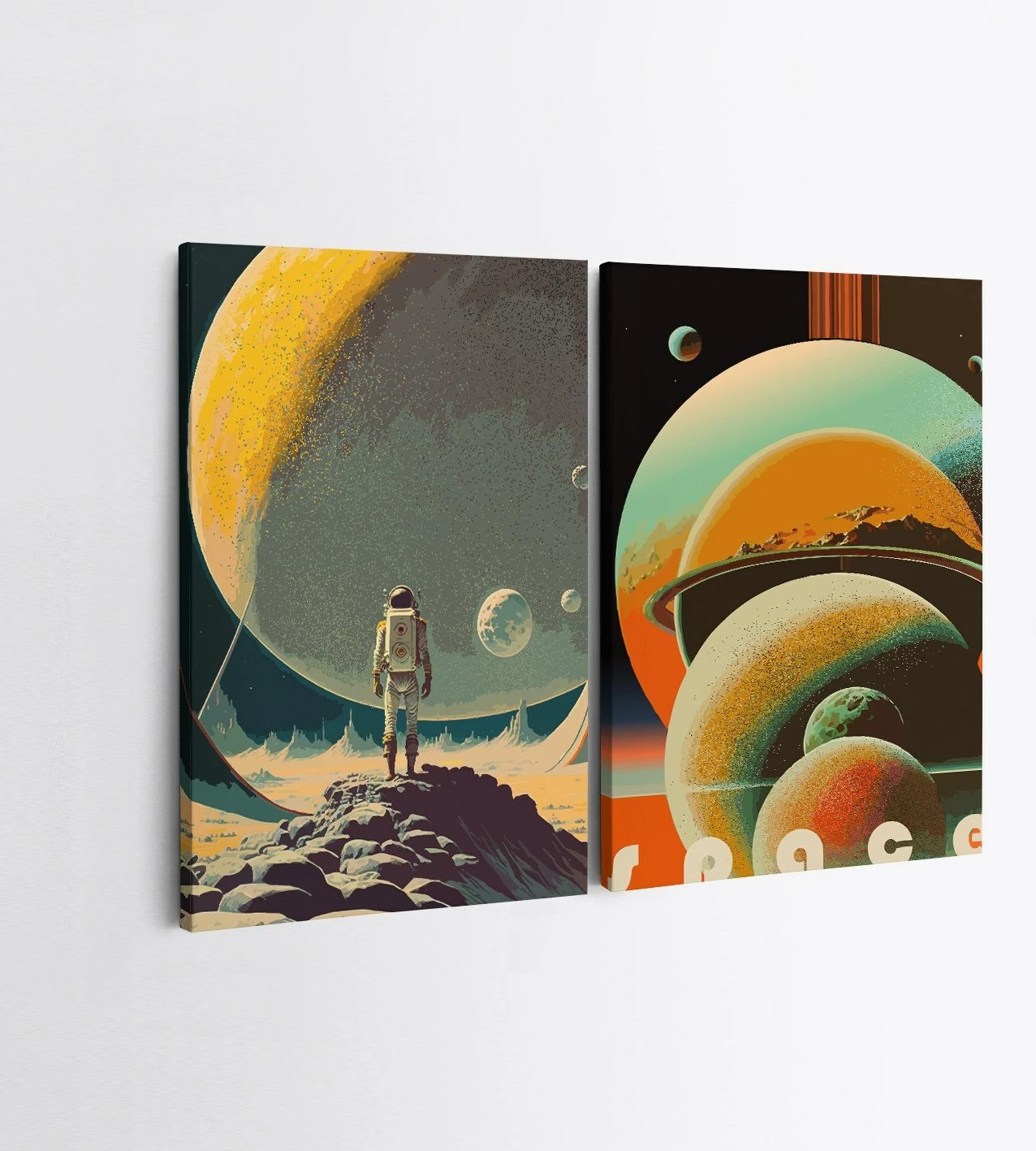 Pikturë dekorative në kanavacë, 2 copë, Wallity, 2KNV4325, 70x100cm