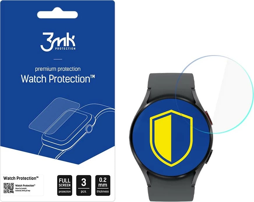 Mbrojtës xhami hibrid për smartwatch 3mk Protection Watch Protection, për Samsung Galaxy Watch 5 40 mm, 3 copë