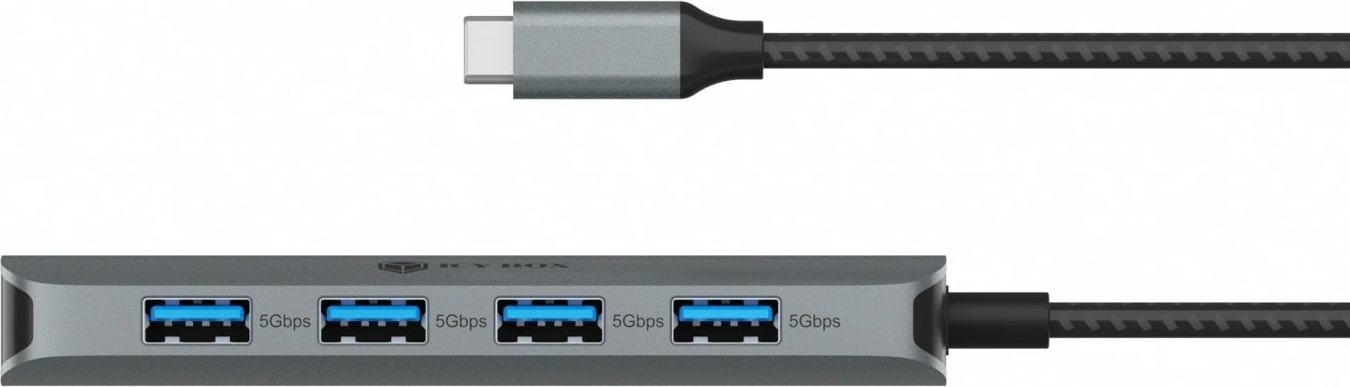 Docking station IcyBox IB-DK4022a-CPD, 6-in-1, HDMI, USB, Power Delivery, anthracite