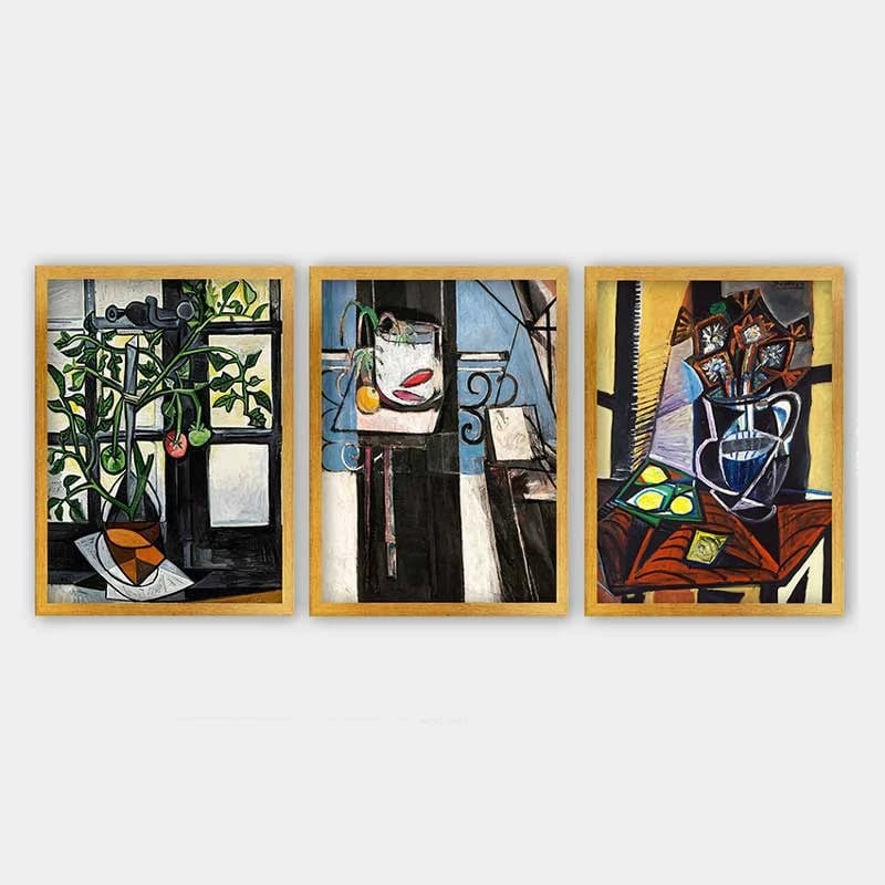 Pikturë dekorative me kornizë (3 copë), Wallity, 3AC_UNPP04_3545