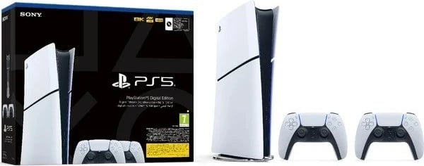 Konsolë Sony PlayStation 5 Digital Slim Edition 1TB SSD Wi-Fi, Bardhë, Zi