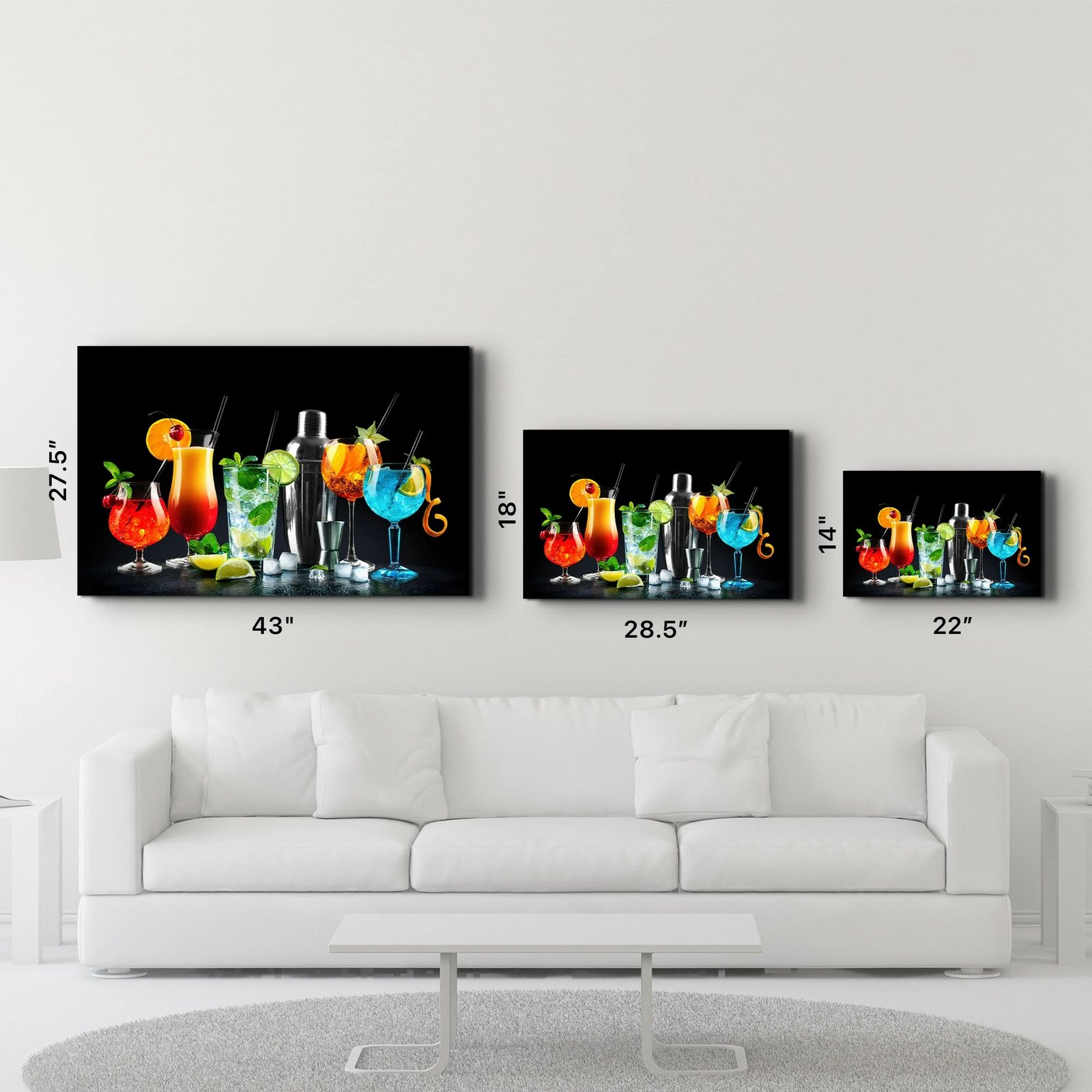 Pikturë dekorative prej xhami të temperuar, Wallity VFT-2054, 46x72cm