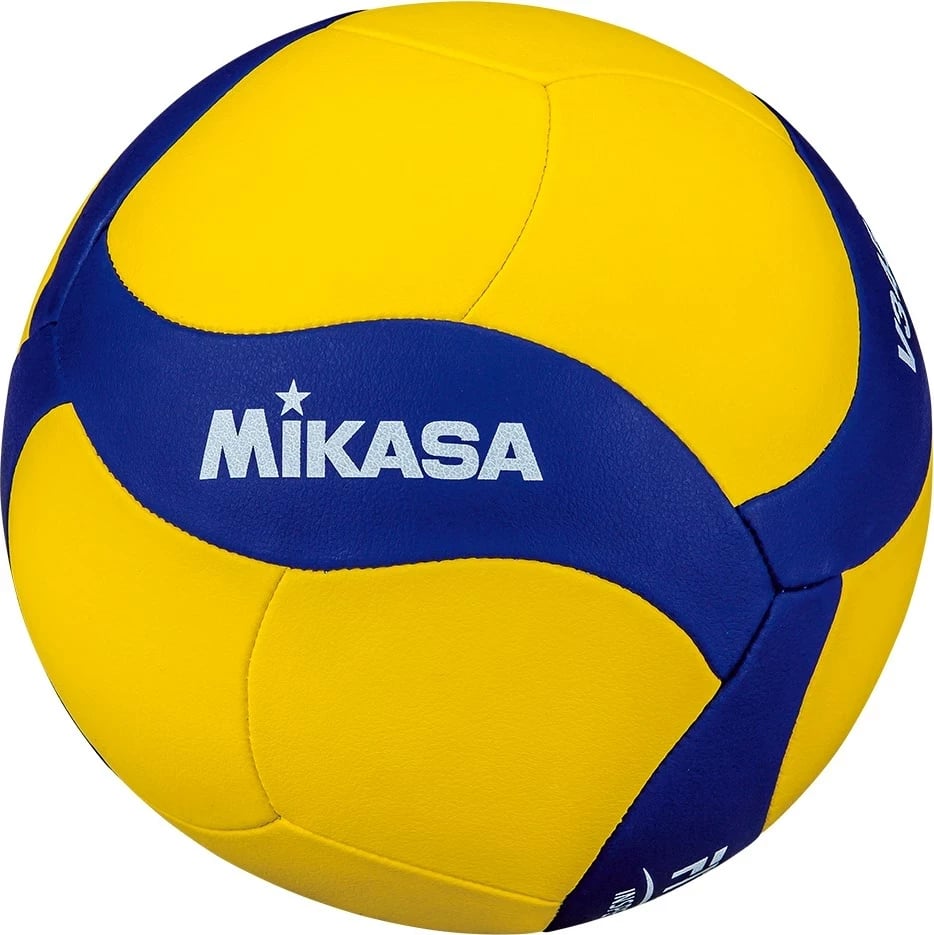 Top volejbolli Mikasa V345W, i verdhë/ i kaltër