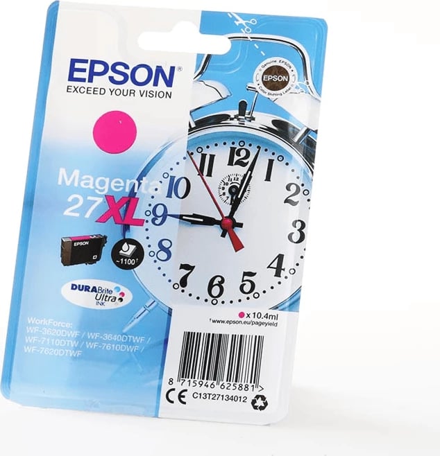 Kartrixh boje, Epson, 27XL C13T27134012, 10.4 ml, rendiment 1100 faqe, Magenta