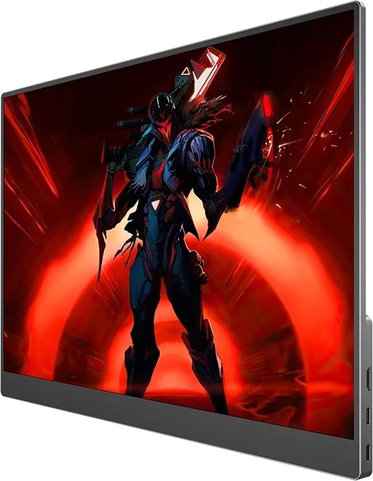 Monitor portativ, Uperfect, UGame C2 M160U04, 16" 2560×1600 120Hz IPS, 2× USB‑C + mini HDMI, altoparlantë të integruar, VESA 75×75, me këllëf