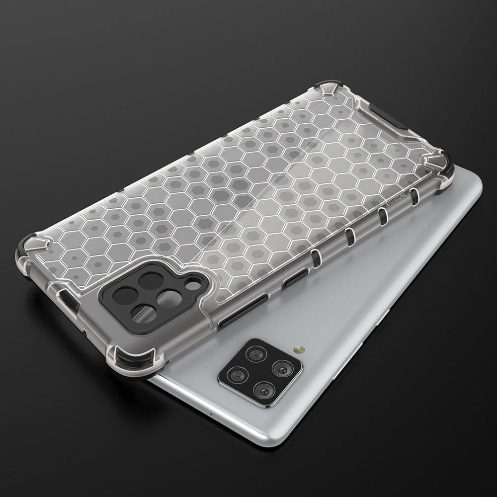 Mbështjellës Hurtel Honeycomb për Samsung Galaxy A42 5G, Transparent