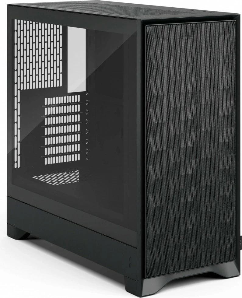 Kasë Fractal Design Pop 2 Air FD-C-POA2A-02, Midi Tower ATX, xham i kalitur, 3x120 mm, USB-C, e zezë