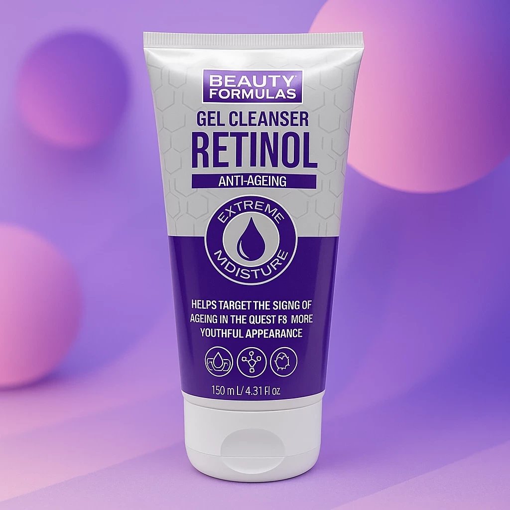 Xhel pastrues me retinol kundër plakjes Beauty Formulas, 150 ml
