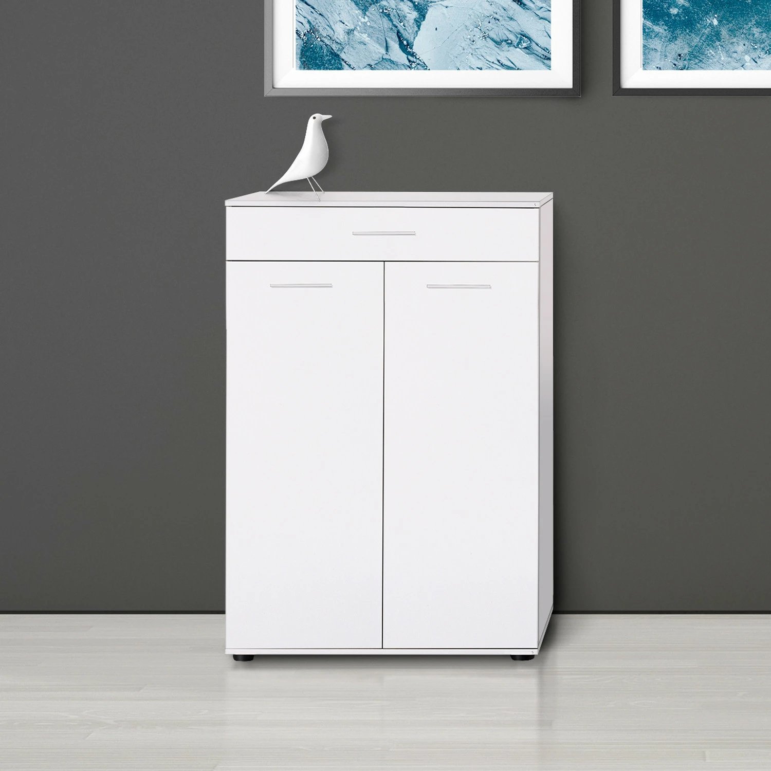 Dollap për këpuca Hanah Home, Adr-521-Bb-1, i bardhë