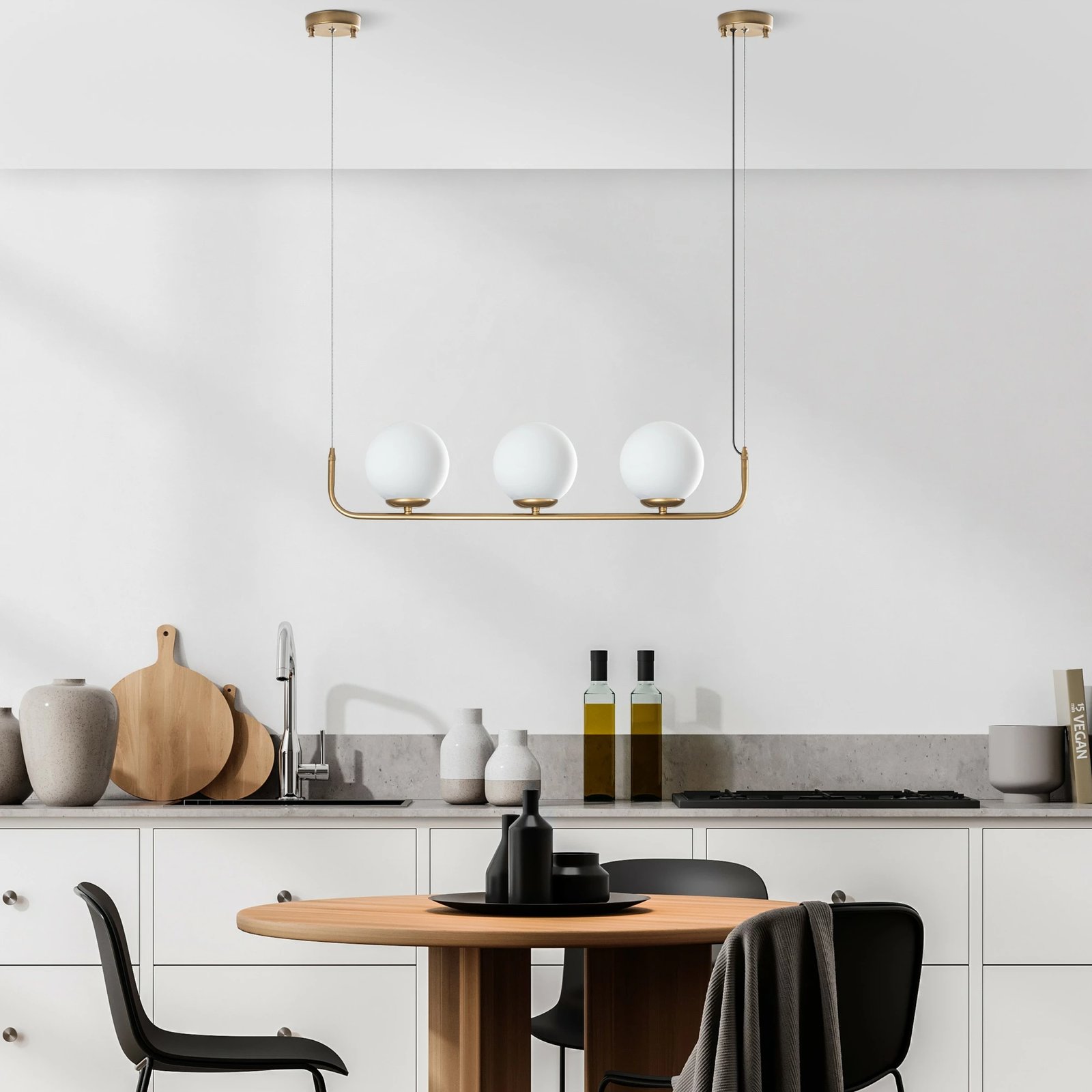 Llambë tavani Opviq Faruk, ngjyrë ari, 3 copa, 76x15x110cm