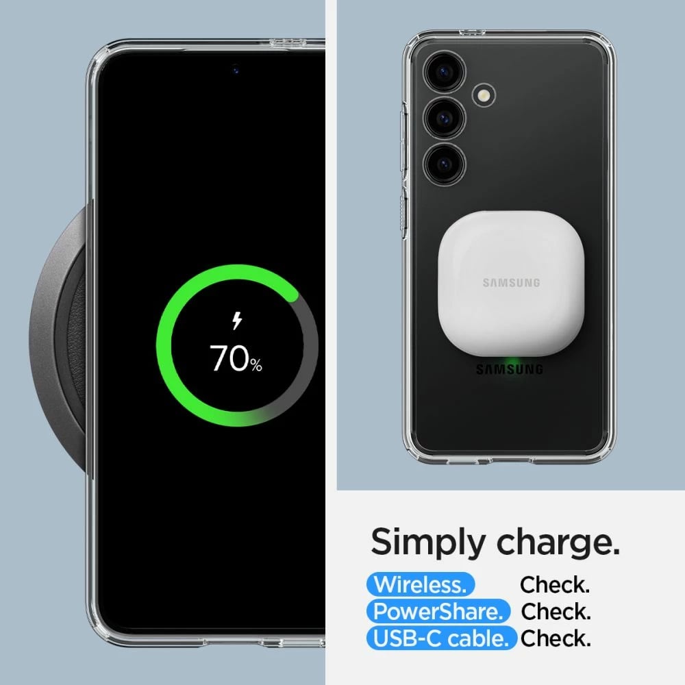 Mbështjellës Spigen Ultra Hybrid për Samsung Galaxy S24, Transparent