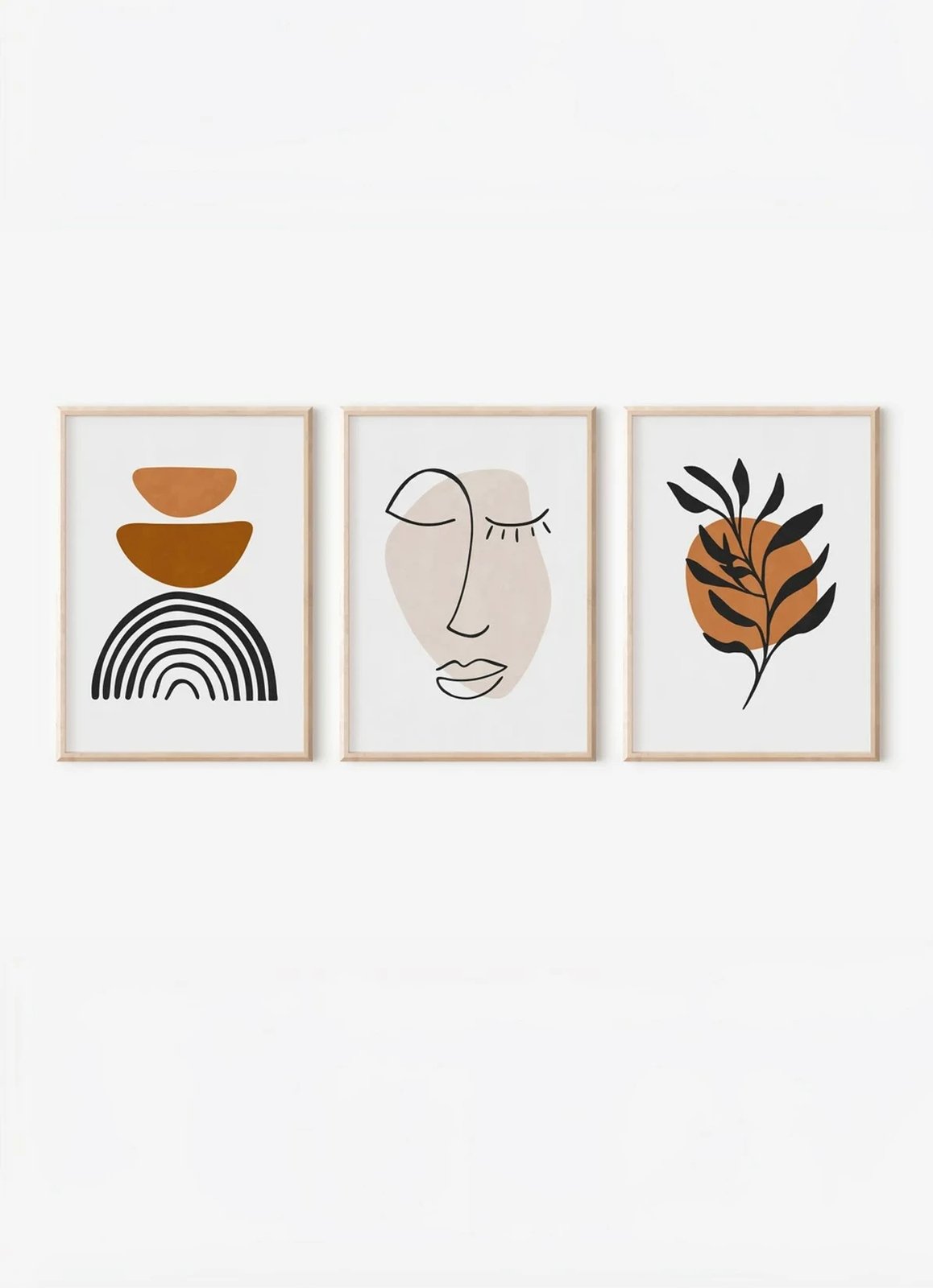 Pikturë dekorative me kornizë (3 copë), Wallity, 3Dartsohoset66