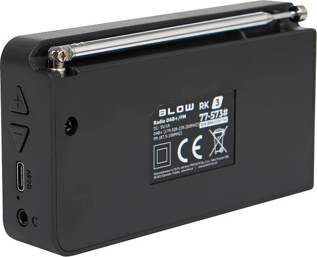 Radio portabile BLOW RK4, DAB+, FM, Bluetooth, E zezë