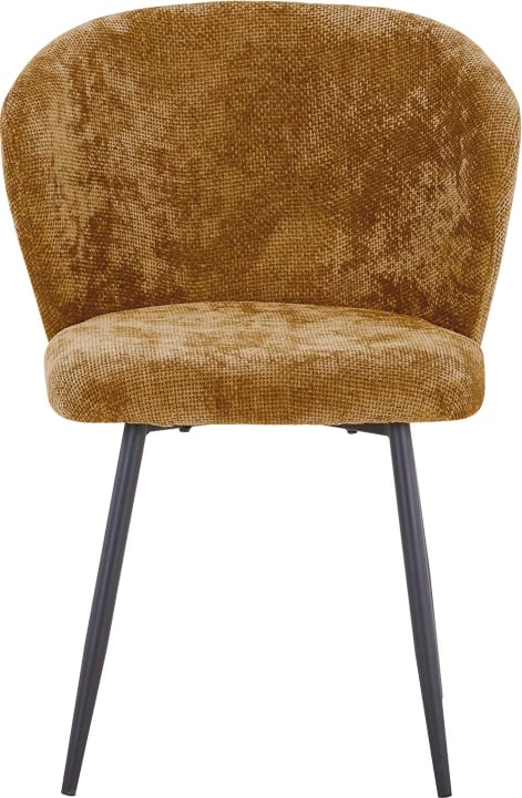 Karrige Karg, set prej 2 copë, stof deveje, këmbë metalike të zeza, 57x62x80cm