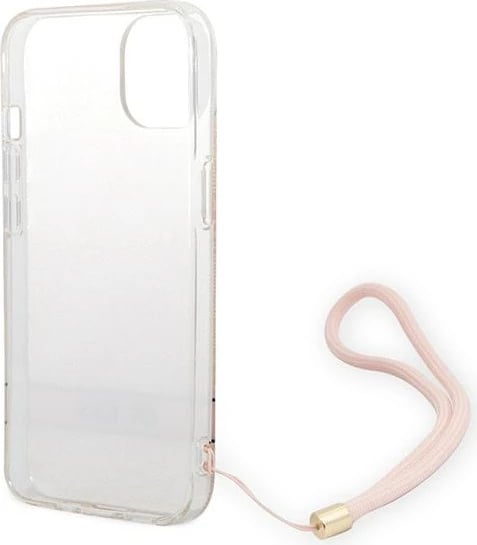 Mbështjellës Guess GUOHCP14MH4STP për iPhone 14 Plus 6.7", rozë me varëse Mbështjellës Guess GUOHCP14MH4STP për iPhone 14 Plus 6.7", rozë me varëse