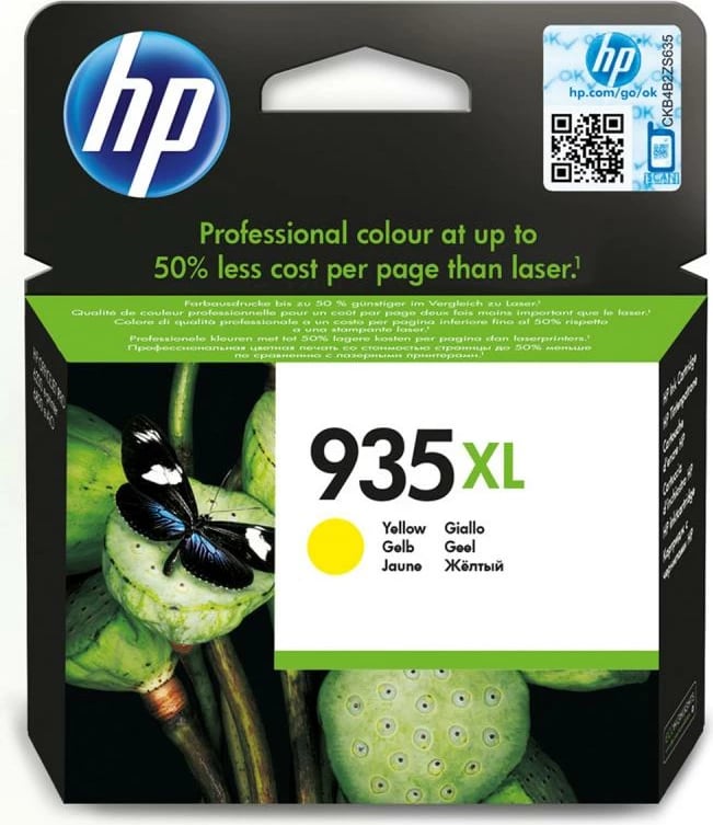 Kartush bojë, HP, 935XL C2P26AE, rendiment i lartë, e verdhë