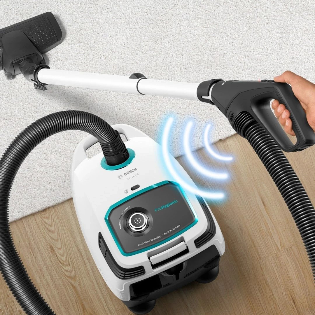 Fshesë me korrent cilindrike BOSCH Serie 6 BGL6HYG1, 600 W, e bardhë