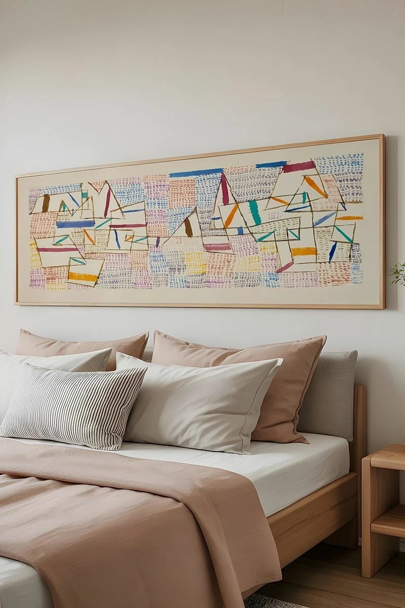 Pikturë dekorative me kornizë, Wallity, Artsmdfyty3-3370, shumëngjyrëshe, 33x70cm