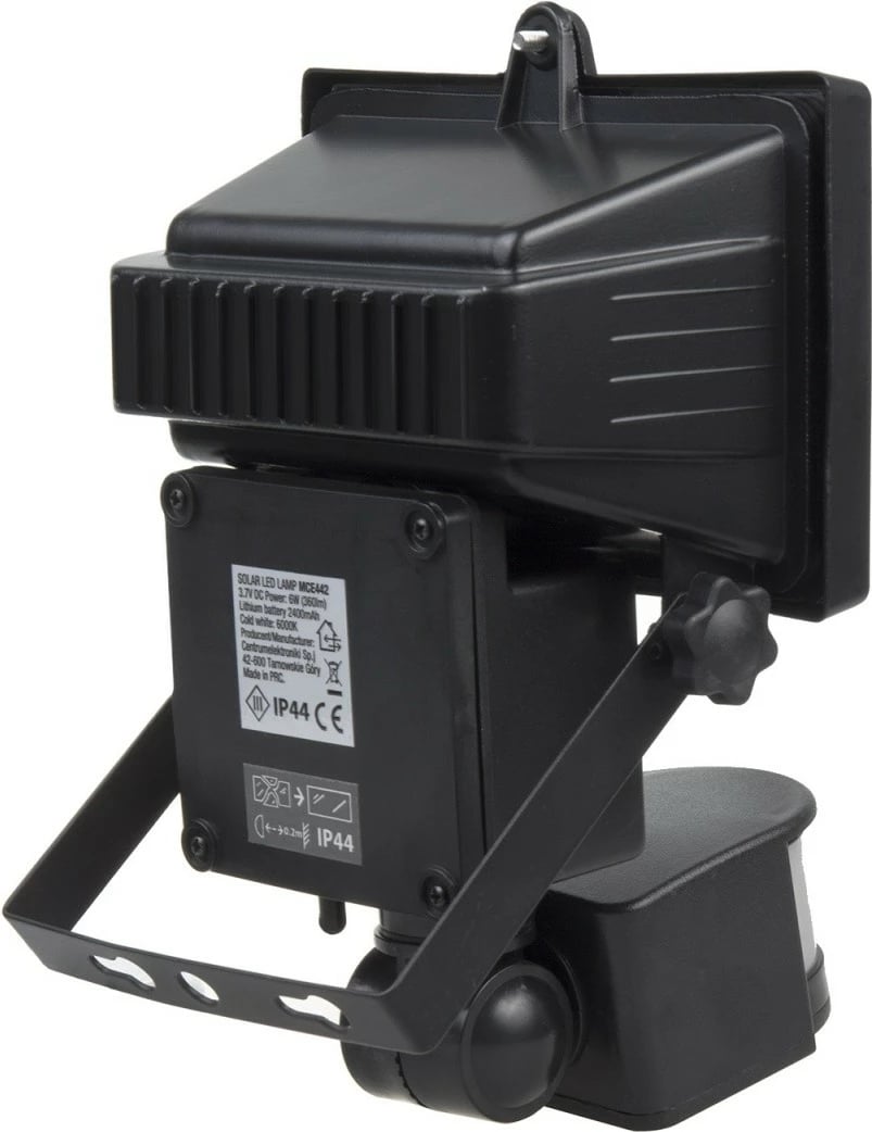 Prozhektor LED solar me sensor lëvizjeje IP44, Maclean MCE442, 6W, 360 lm, 6000K, bateri 2400 mAh