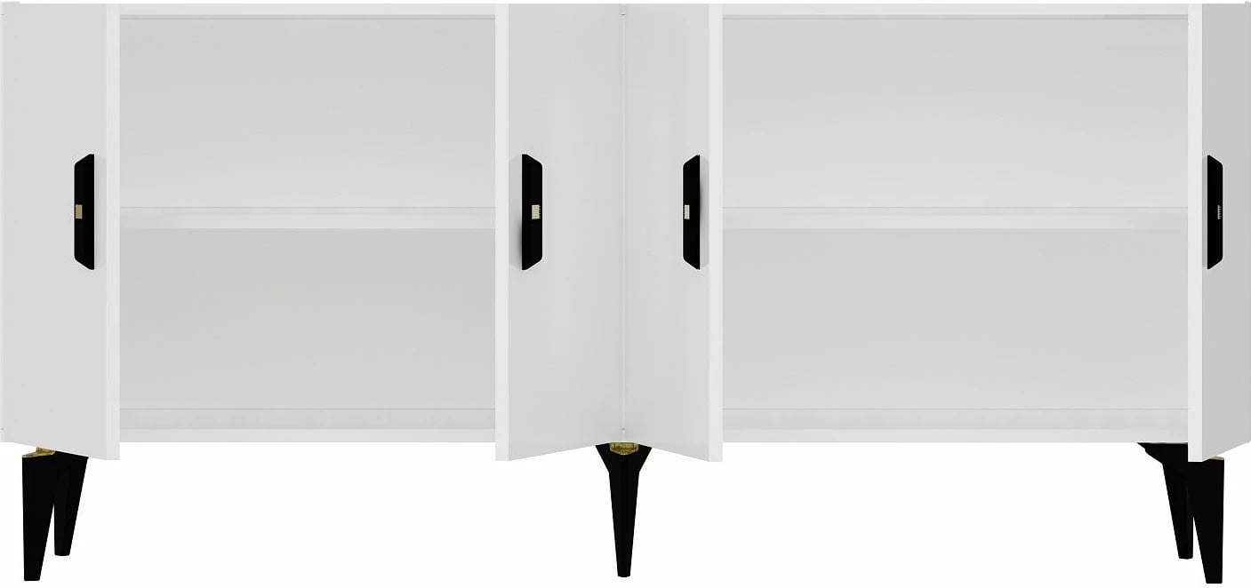 Konsol Skye Decor, ngjyrë e bardhë, Plus