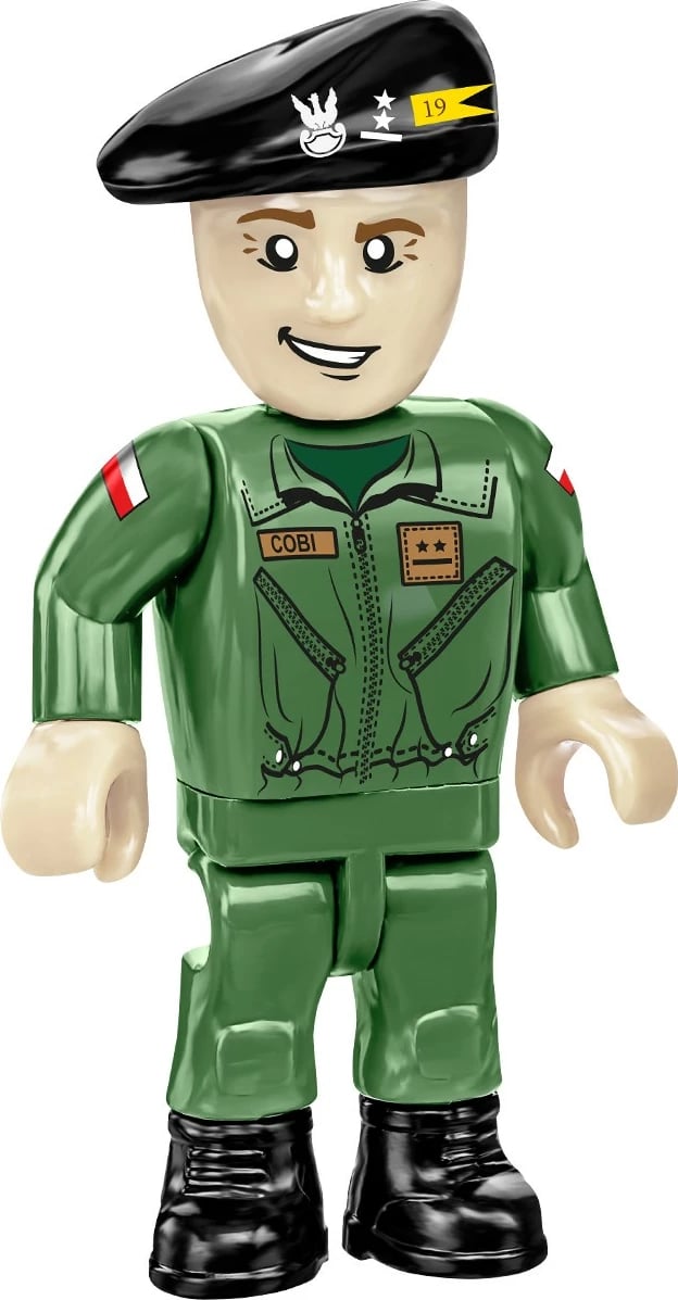 Set lodrash ndërtimi Cobi Klocki T-72M1R, 724 pjesë, me 2 figurina, Kamuflazh