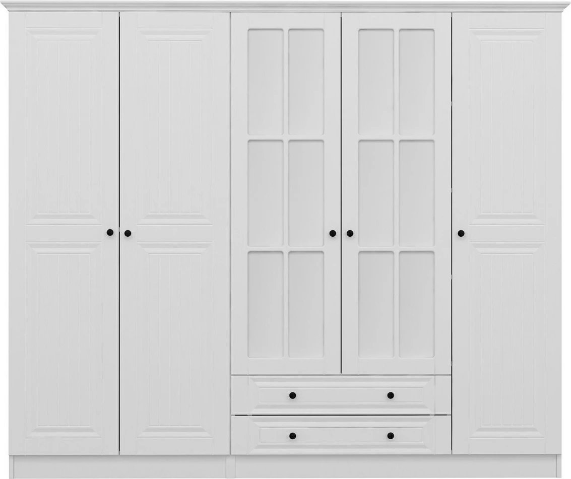 Dollap për dhomë gjumi, ngjyrë e bardhë, Skye Decor, Kale - 4782