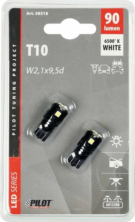 Lampa Led 12-32v T10 W2,1x9,5d Bardh Blis