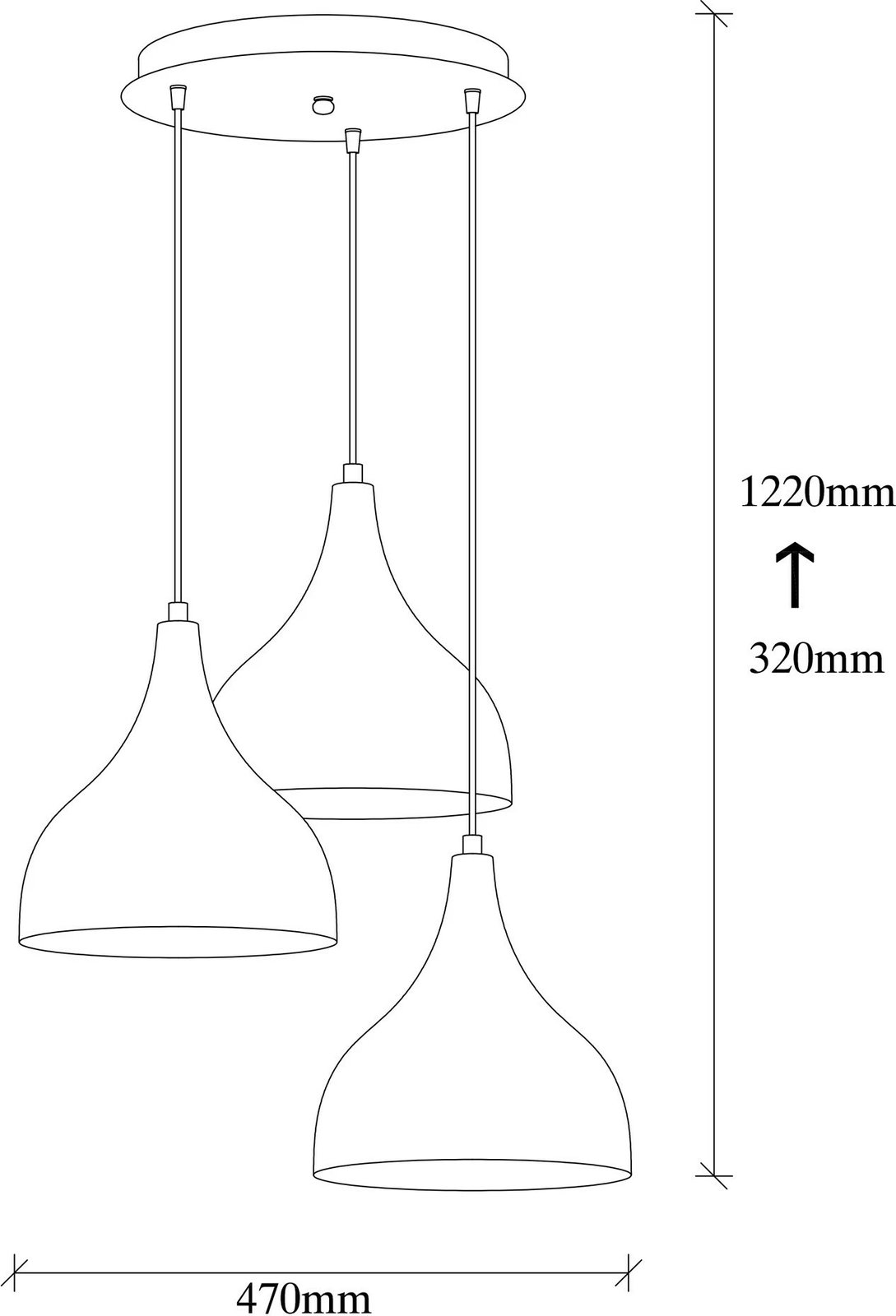 Llambë tavani Opviq, bakër e zezë, model 3780