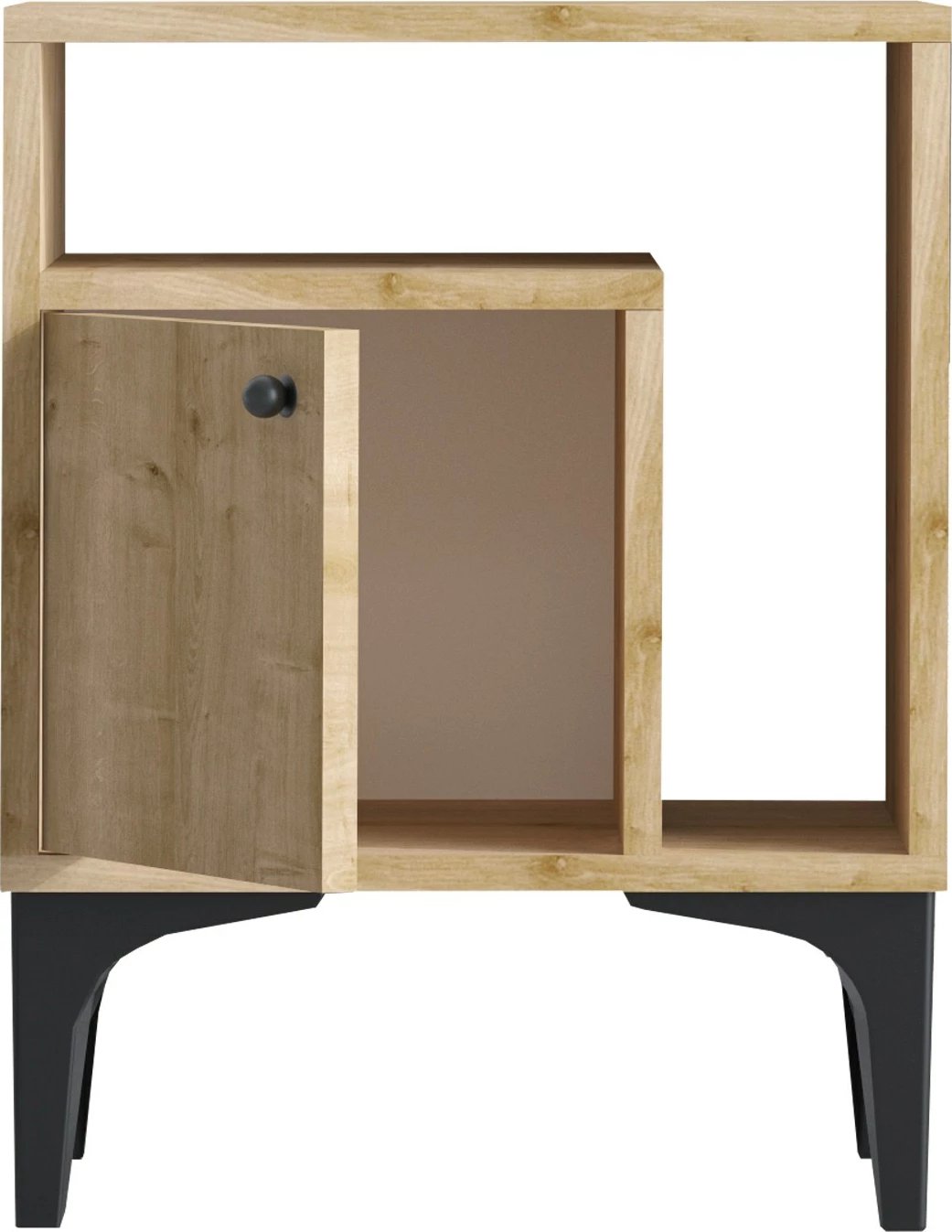 Komodinë natës Hanah Home, Nuno, ngjyrë lisi safir