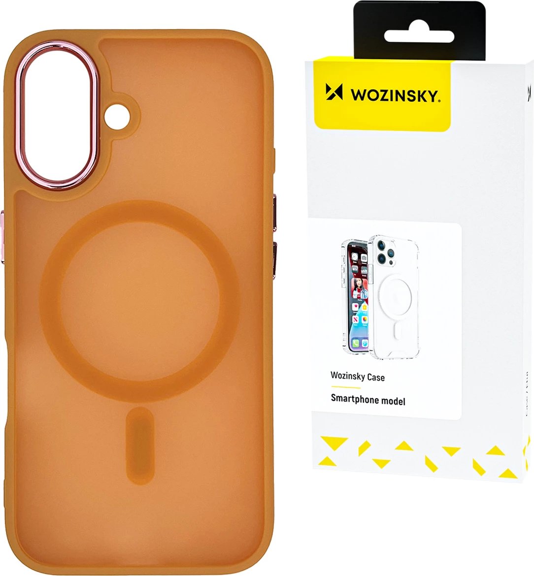 Mbështjellës Wozinsky Fashion Case me MagSafe për Samsung Galaxy S24 FE, Portokalli