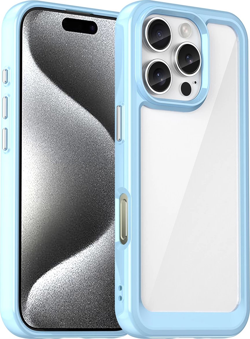 Mbështjellës Hurtel Outer Space Case për iPhone 16e, TPU & PC, Blu