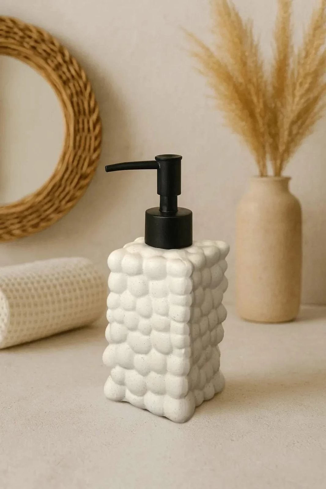 Dispenser sapuni Hermia Concept, MCH0011342, ngjyrë bezhë, qeramikë