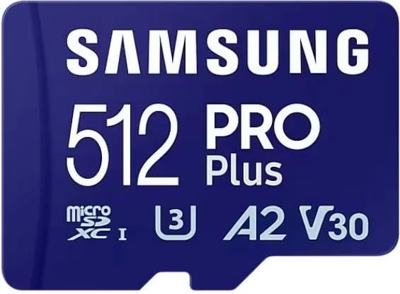 Kartelë memorie microSD Samsung PRO Plus 512 GB me adapter SD