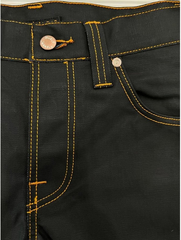 Pantallona për meshkuj Nudie Jeans, të zeza