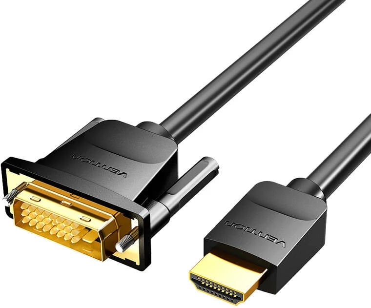 Kabllo video Vention ABFBI HDMI në DVI (24+1), 3m, 4K 60Hz/1080P 60Hz, e zezë