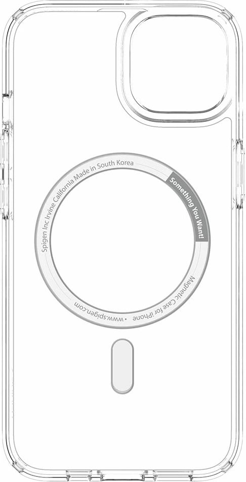 Mbështjellës Spigen Ultra Hybrid Mag për iPhone 13, MagSafe, Transparent/Bardhë