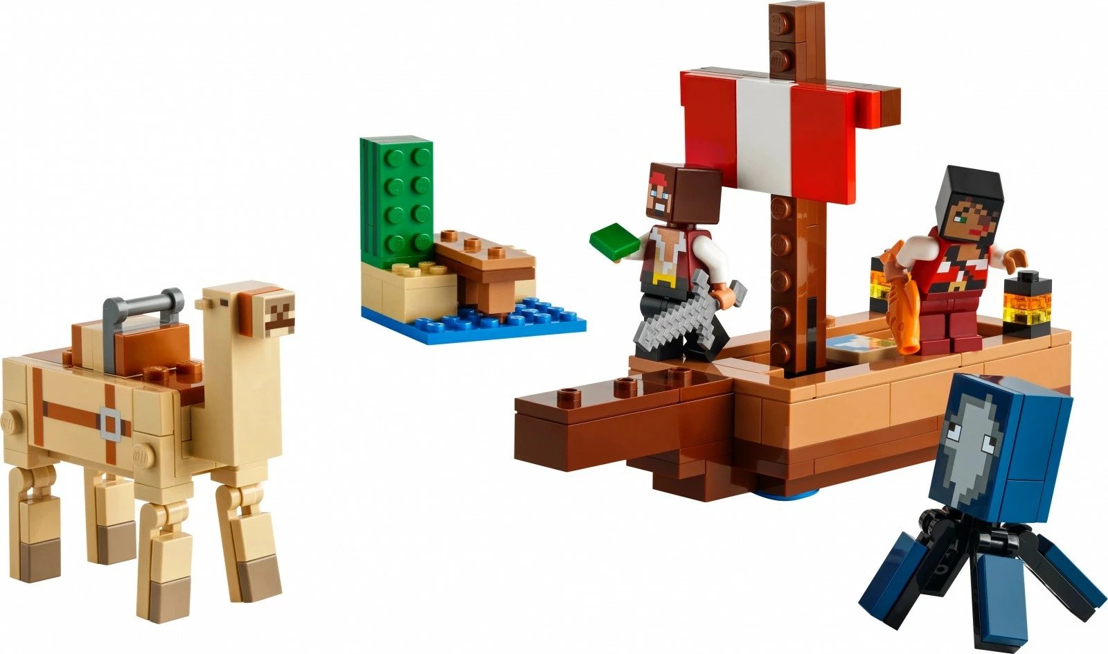 Set LEGO Minecraft Pirate Ship Voyage 21259, 166 pjesë, plastikë