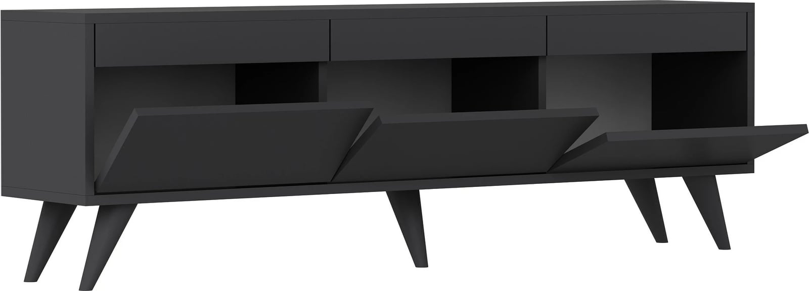Komodë për TV, ngjyrë antracit, Skye Decor