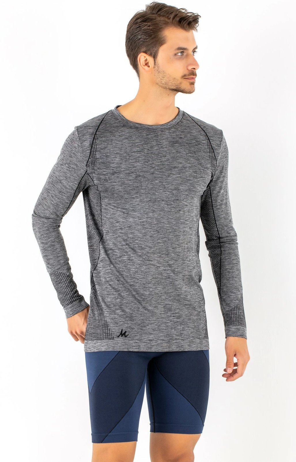 Bluzë sportive për meshkuj, Jumeon, 237-007400001, ngjyrë gri