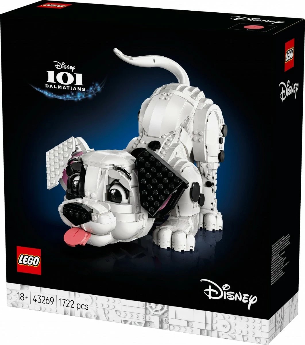 Set LEGO Disney 101 Dalmatianët 43269, 1722 pjesë, 22 cm, i bardhë/zi