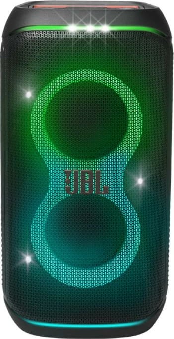 Altoparlant JBL PartyBox Club 120 portabël Bluetooth, drita LED, hyrje mikrofon/kitarë, dorezë palosëse, bateri e zëvendësueshme, IPX4, deri 12 orë, e zezë