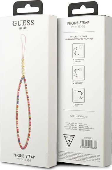 Varëse telefoni Guess GUSTGMPP, Heishi Beads, shumëngjyrëshe, rozë