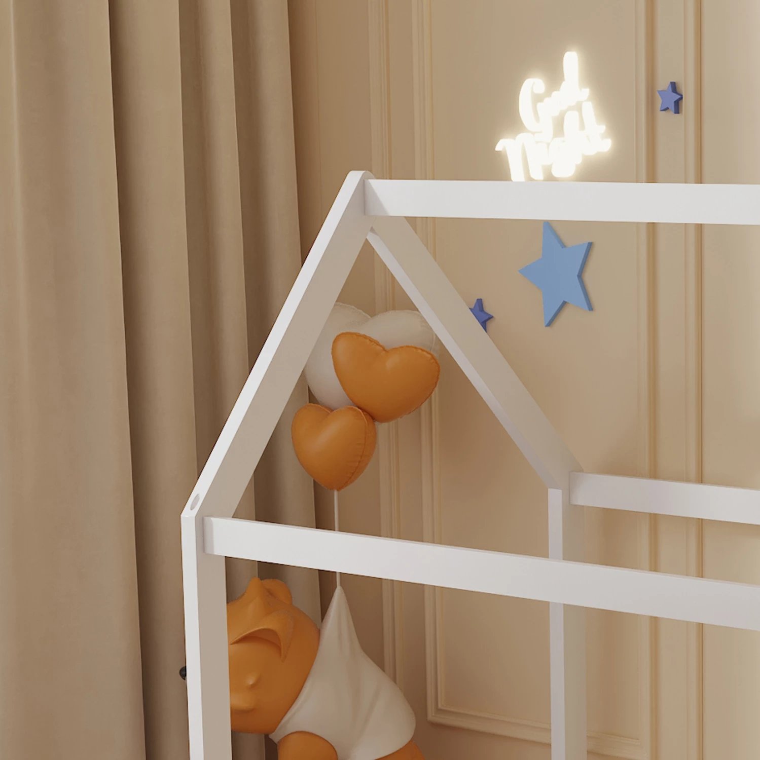 Krevat për fëmijë PEPE FH677.03 t.MONTESSORI dru pishe i bardhë - 190x90cm